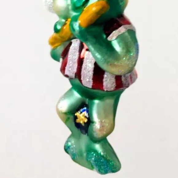 NEW Authentic Christopher Radko Cute FROG POND THUMPERS Hand Made Glass Ornament - Picture 3 of 7